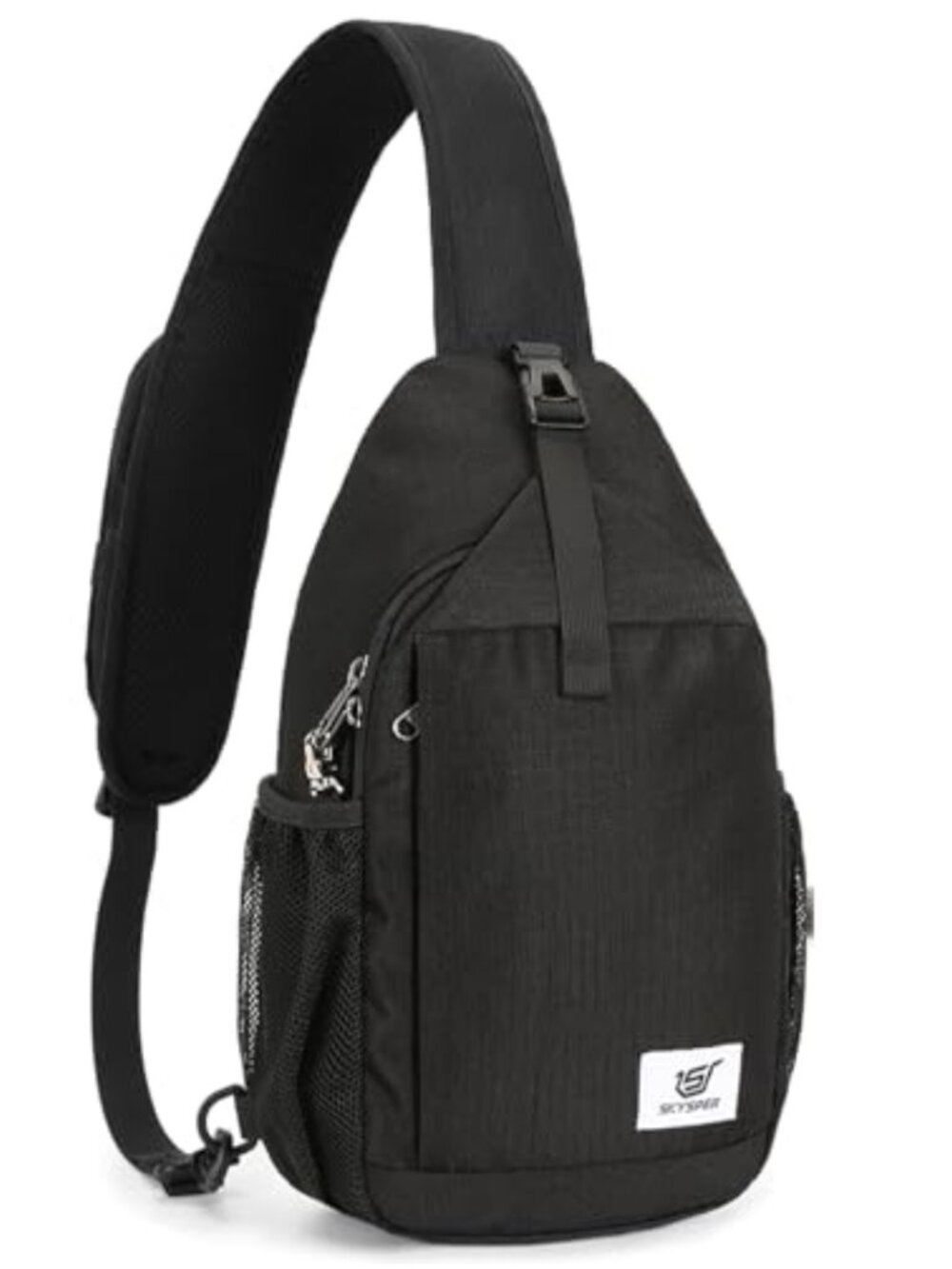 RFID Sling Bag Anti-Theft Recycled Polyester Crossbody Daypack